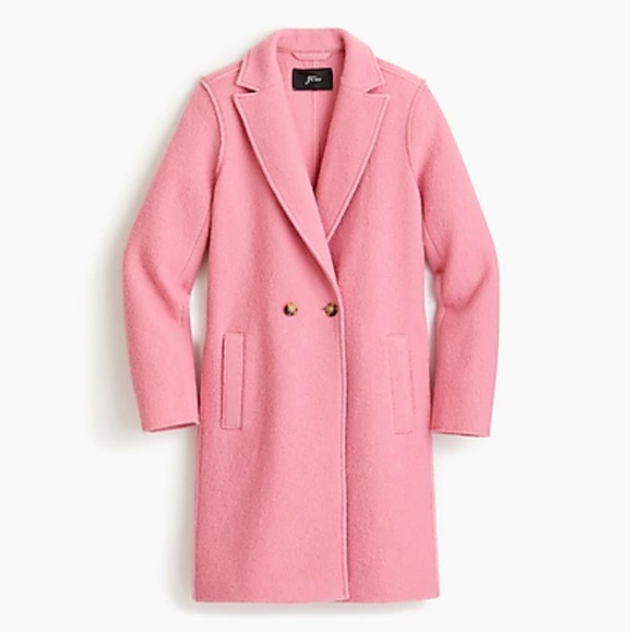 j crew daphne topcoat in italian boiled wool